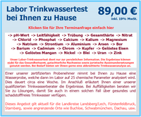Trinkwassertest Bayern - Labor Trinkwassertest bei Ihnen zu Hause