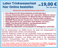 Trinkwassertest Bayern - Labor Trinkwassertest online bestellen